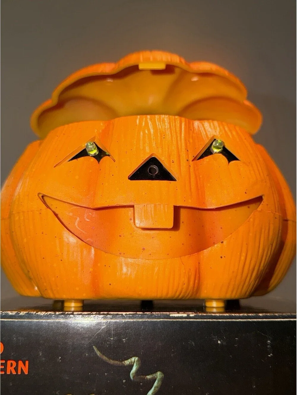 Jack O Lantern Candy Bowl Pumpkin Animated Sensor Lighted Talking Department 56